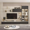 New Model used MDF wall mounted tv cabinet design wall white color tv stand for living room