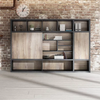 WESOME Large Multi-layers Contemporary Executive Wooden Bookcase Book Shelf