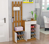 Entrance Hall Cabinet Coat Rack Hanger Shoe Cabinet Combination with Closet