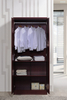 2 Door Wardrobe with Adjustable/Removable Shelves & Hanging Rod