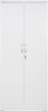 Better Home Products Harmony Wood Two Door Armoire Wardrobe Cabinet in White