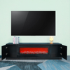 Wholesale New Innovations Modern Living Room Wooden LED Light TV Stand With 2 Door Storage Cabinet