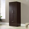 Modern two doors bedroom MDF wardrobe design with mirror storage cabinet bedroom furniture