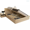 Modern bedroom furniture multifunction storage bed Multifunctional solid wood queen storage soft family bed designer
