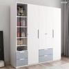 Double color bedroom wooden wardrobe door designs furniture bedroom