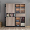Glass Wooden 3 Doors European Corner System Sliding Profile Closets Simple Wardrobe Designs