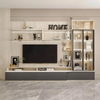 New Model used MDF wall mounted tv cabinet design wall white color tv stand for living room