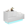 High Gloss Nights stand Unit LED Lights Modern Bedroom Furniture 2 Drawers Bedside Cabinet Tables
