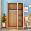 Wooden Wardrobe Cabinet Clothes Closet Drawer Bedroom Armoire Organizer Big Closet