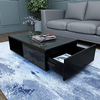 Hot Sale European Style High Glossy White Coffee Table with 1 Storage Drawers for Living Room