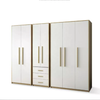 Hot Selling 4 Door Storage Cabinet with Melamine Modern Customization Bedroom Wardrobes with Drawers And Rollers