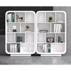 Advanced Custom Design Modern Full Open Wood White Office Meeting Room Filing Cabinet Storage