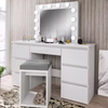 Cheap fatory price white gloss dressing table with drawers wood cabinet bedroom dresser furniture