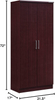2 Door Wardrobe with Adjustable/Removable Shelves & Hanging Rod