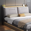 Bedroom Set Frame Double King Size Modern Luxury Wood Furniture Storage Bed with Light