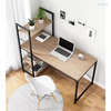 space saving corner laptop stand sit stand study writing work desk for kid wooden l shaped office desk with shelves